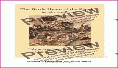 Battle Hymn of the Republic (Mine Eyes Have Seen The Glory)