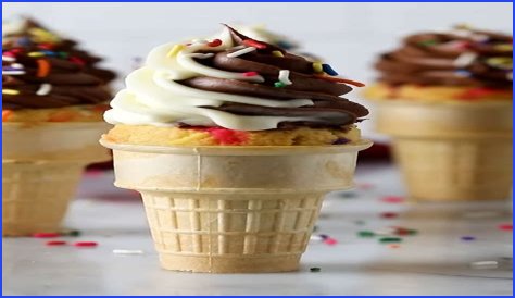 Ice-Cream Cone Cupcakes Recipe | Celebrating Holidays